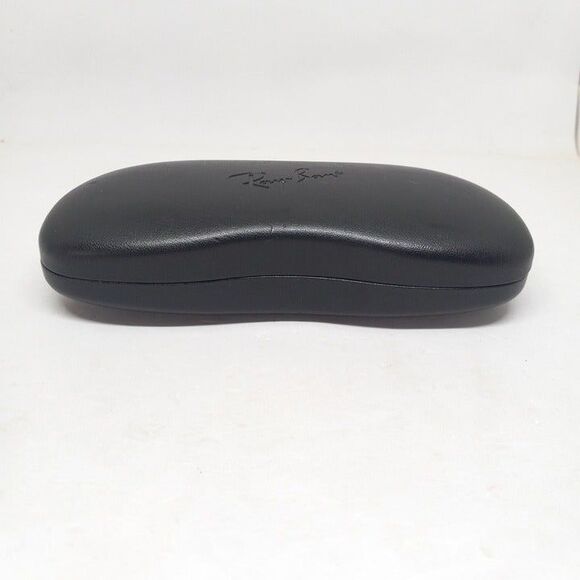 Ray-Ban Black Clam Shell Glasses Case-Gray Felt Lined-Hinged-Travel-Sunglasses - Picture 2 of 7